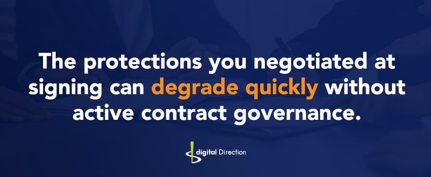 The protections you negotiated at signing can degrade quickly without active contract governance.
